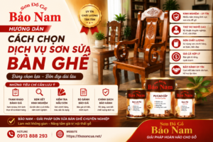 cách chọn dịch vụ sơn sửa bàn ghế