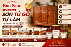hướng dẫn sơn tủ gỗ tự làm